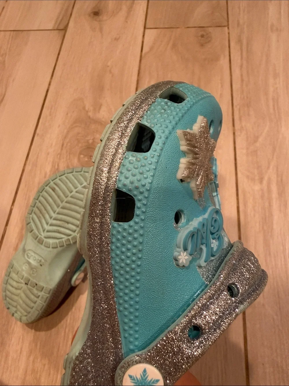 Classic Crocs Elsa Light Blue Kids size 12
